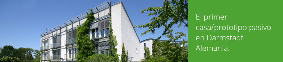 El primer casa/prototipo pasivo en Darmstadt Alemania